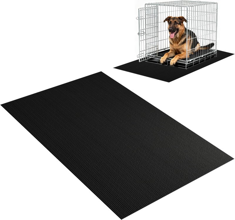 Wiojtry Pet Crate Floor Protection Mat, Mat for Under Dog Crate, 31.5" x 51.2" XXXL Thin Cut to Fit Design Washable Floor Covering Reusable Waterproof Non Slip Rug Whelping Pad for Pet (XXX-Large) - Image 1